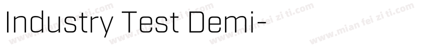 Industry Test Demi字体转换